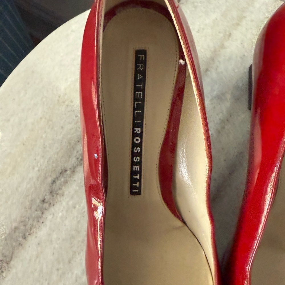 Fratelli Rossetti Block-heel Red shoes - Picture 9 of 11